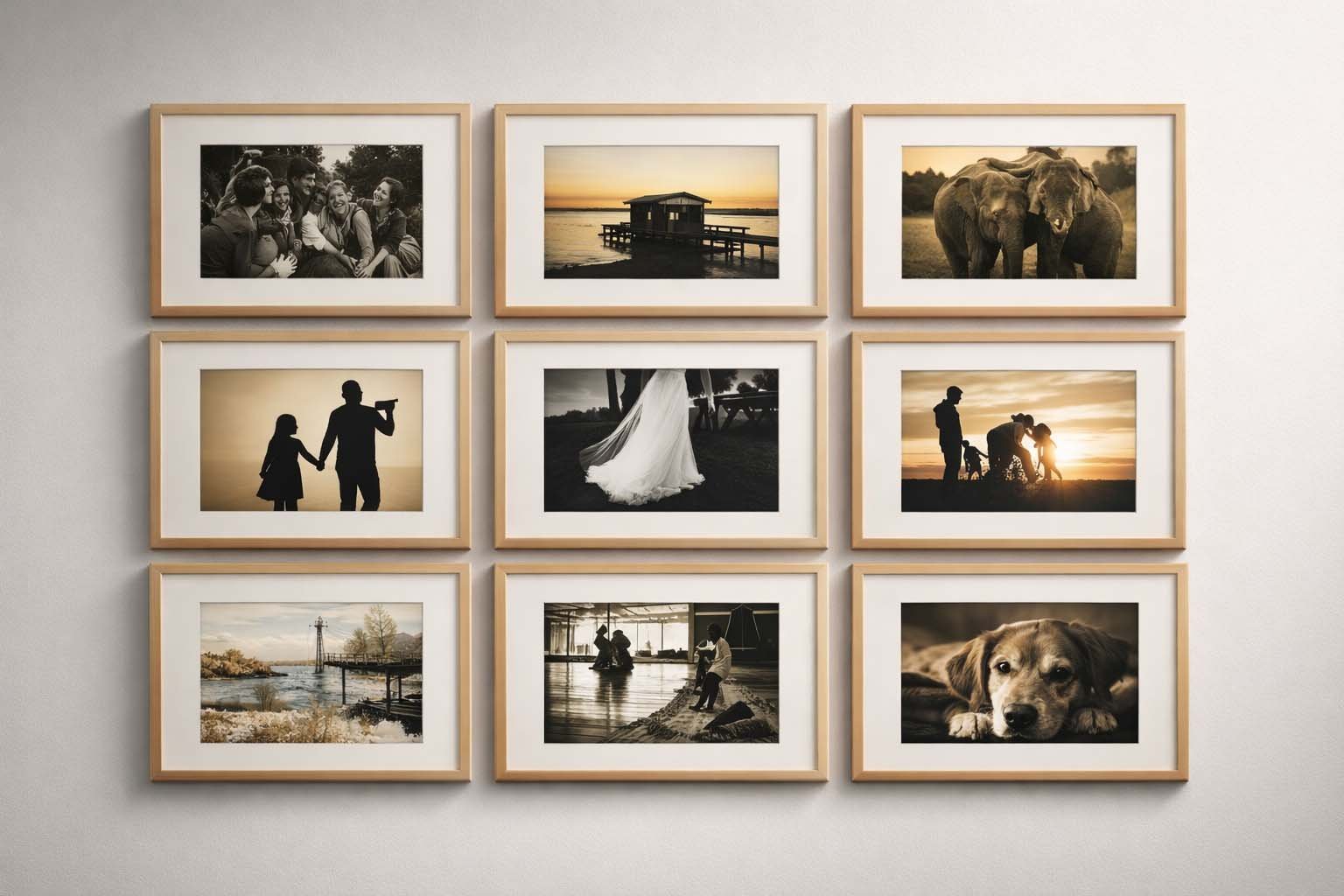 Artwork mounting frames in Dubai UAE | تركيب اللوحات مع إطار دبي