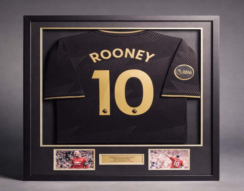 Sports memorabilia framing in Dubai UAE | تأطير المقتنيات الرياضية دبي