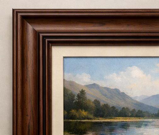 Classic Walnut Picture Frame for Artwork and Paintings in Dubai