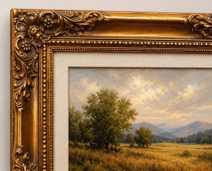 Luxury Ornate Carved Picture Frame in Dubai